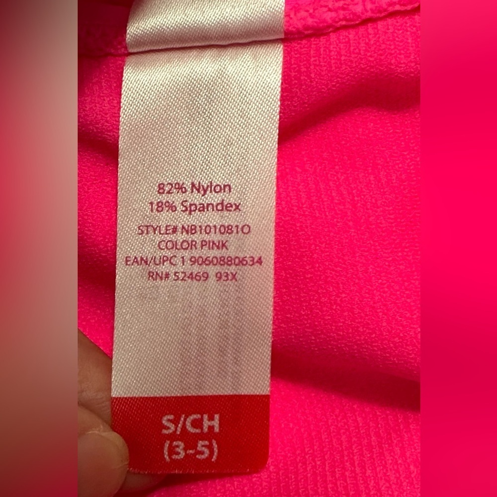 🌸 No Boundaries Junior's Classic One-Piece Swimsuit - Pink Sizzle (Size S, NWT) - Picture 10 of 12